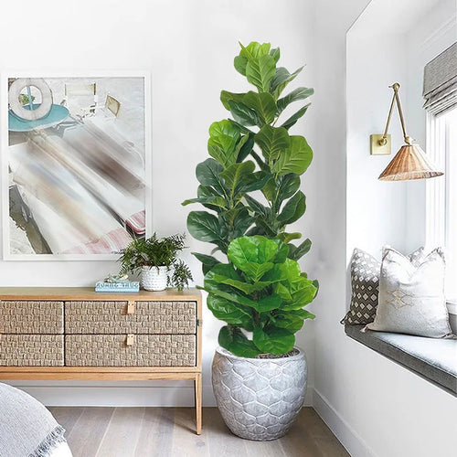 Large artificial ficus plant for indoor and outdoor decoration - vue 2 sur 19