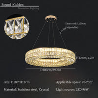 Modern crystal chandelier for luxury interior decoration