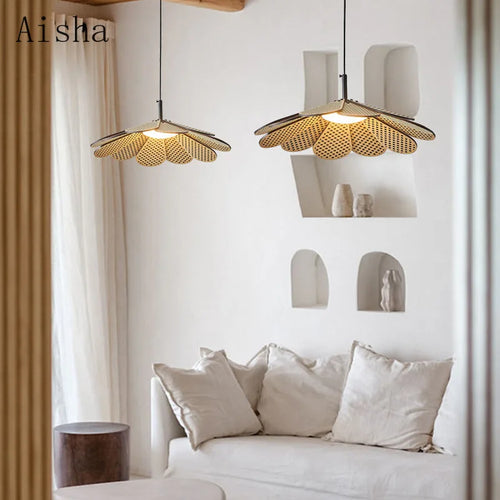 Nordic petal-shaped pendant light for decorative interiors