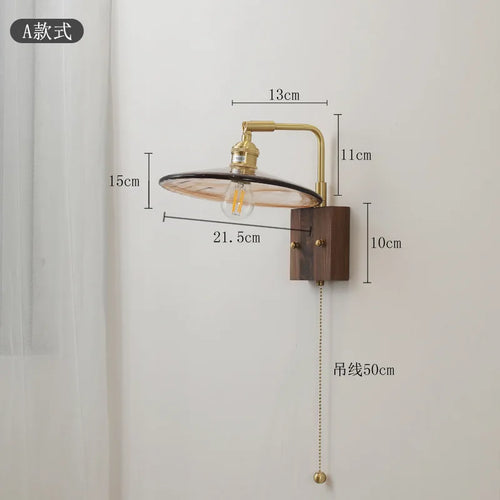 Retro Japanese-style wall light for interior decoration - vue 4 sur 9