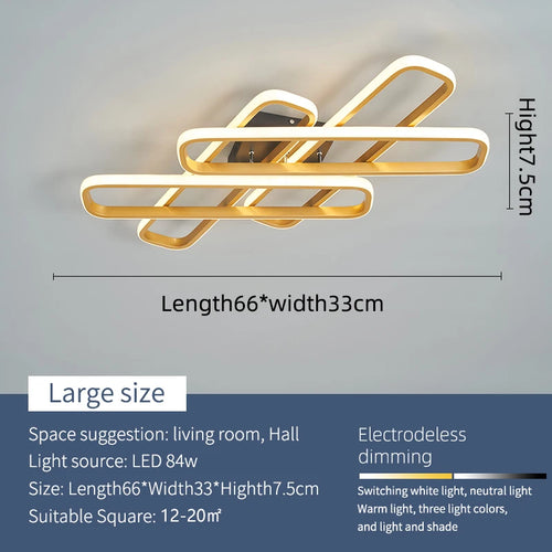 Modern creative LED chandelier for indoors - vue 11 sur 10