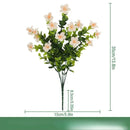 Set of 3 artificial silk eucalyptus bouquets for indoor decoration