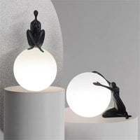 Creative artistic humanoid balloon design table lamp