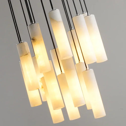 Nordic style natural marble pendant light for modern lighting - vue 4 sur 14