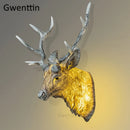 Modern deer antler wall light with decorative LED