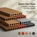 Outdoor wpc decking boards 100x14x2.5 non-slip