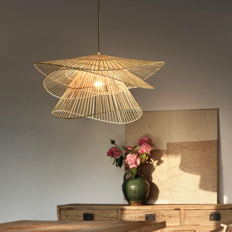 Modern rattan pendant light for creative decor