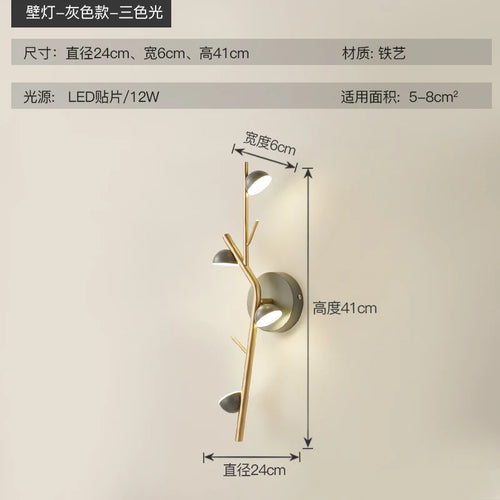 Modern and creative LED wall light for indoor decoration - vue 8 sur 8