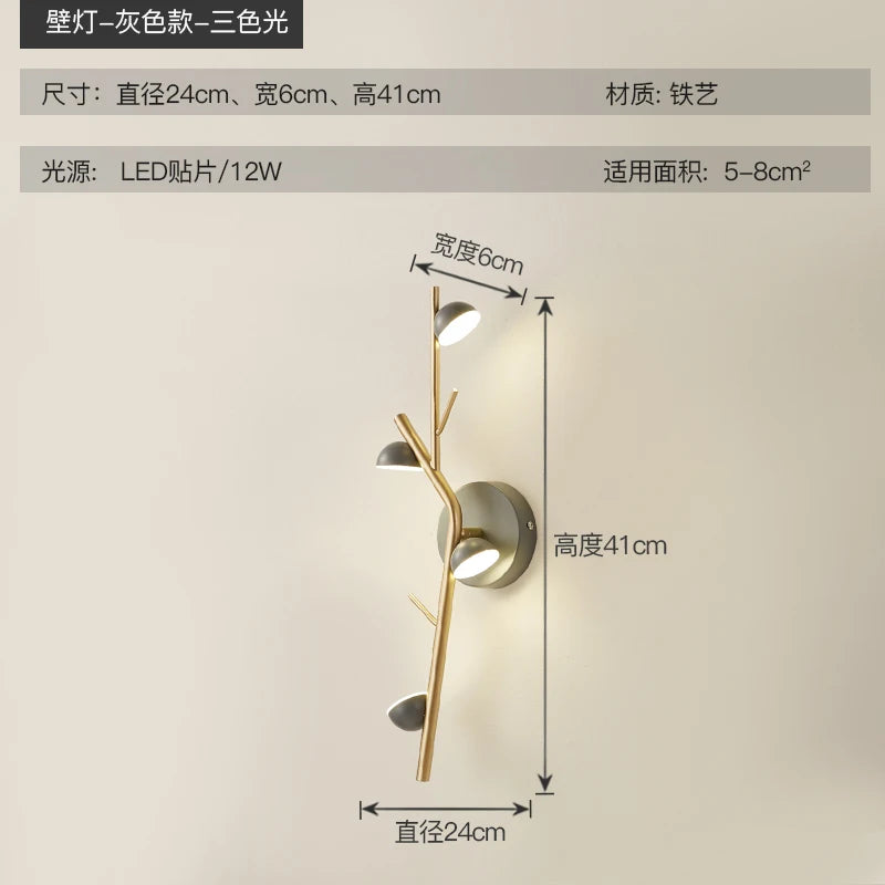Modern and creative LED wall light for indoor decoration - vue 7 sur 8