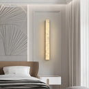 Marble and copper wall light
