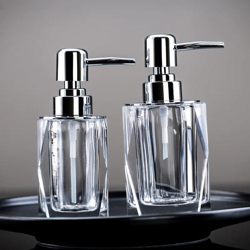 Creative and practical glass soap dispenser for bathroom - vue 3 sur 12