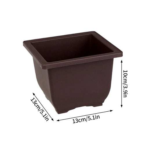 Rectangular clay effect flower pots for outdoor garden - vue 29 sur 30