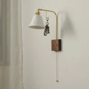 Chinese style ceramic wall light with pull switch