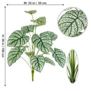 Artificial monstera plant with realistic leaves for indoor decoration