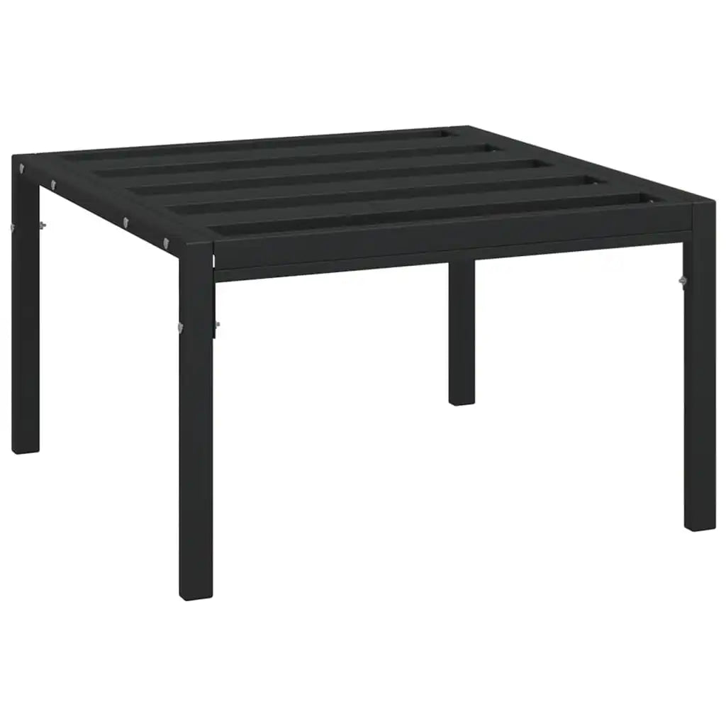 Black Garden Coffee Table 60x60x35 cm Steel, Good Quality Outdoor Products for patio, pool, terrace, garden, modern sofa