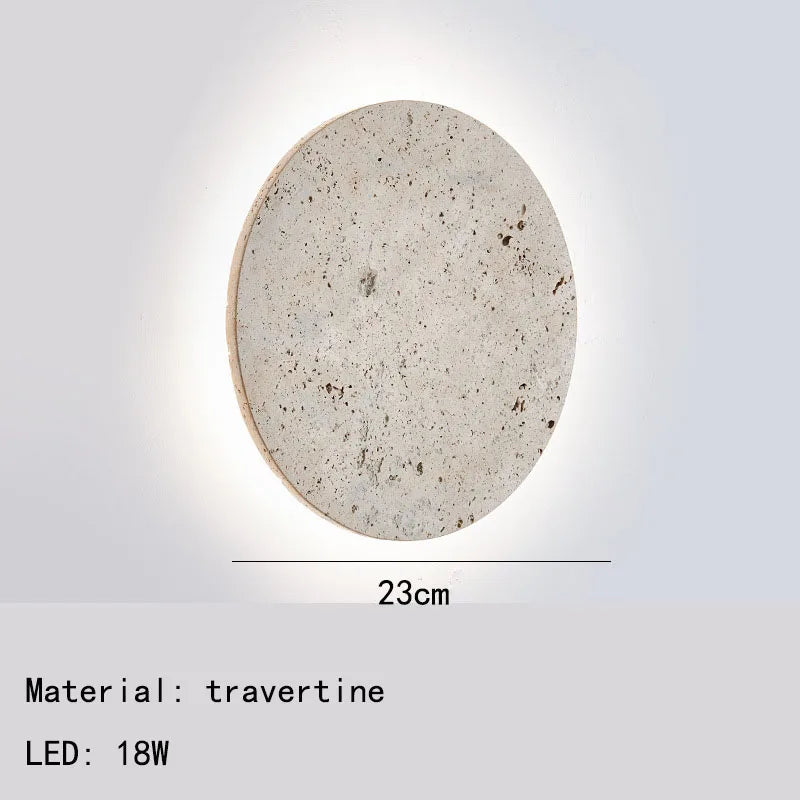 Natural stone wall light for artistic decorative ambience - vue 8 sur 8