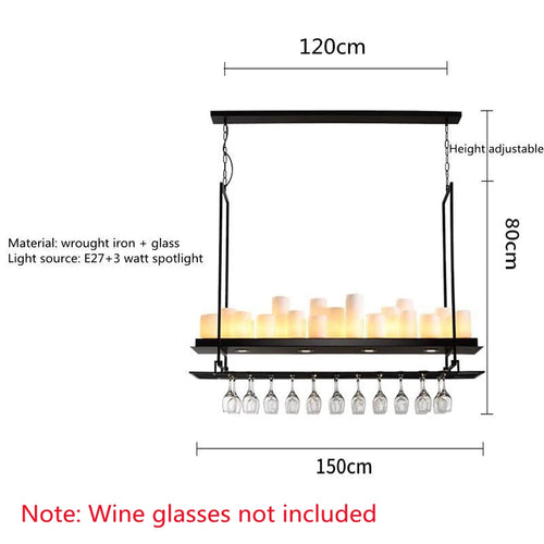 Nordic luxury dining room LED glass chandelier for kitchen island and living room - vue 21 sur 20