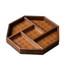 Luxury leather tea tray for decorative storage and jewellery