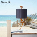 Creative ostrich table lamp for modern interior decor