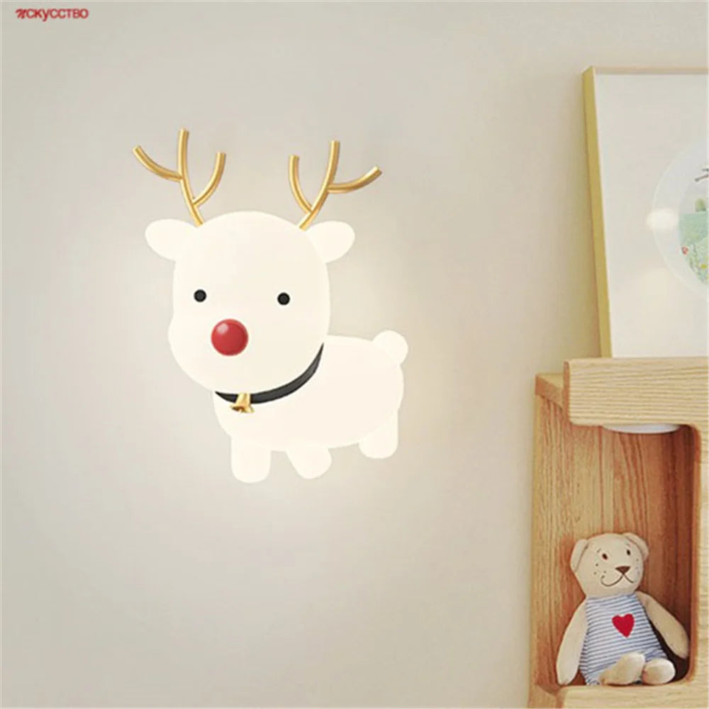 Christmas deer LED wall light creative indoor decoration