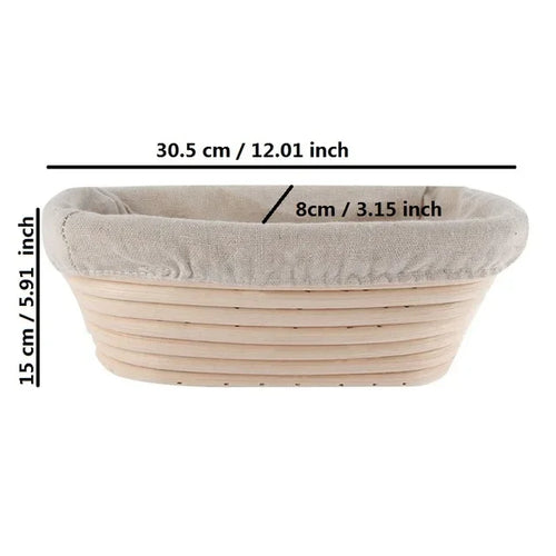rattan bread basket for baking and fermentation - vue 16 sur 18