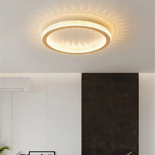 Minimalist crystal Nordic ceiling light for elegant interiors - vue 6 sur 8