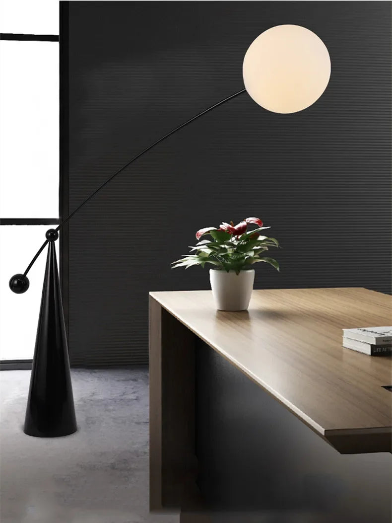 Nordic remote floor lamp modern design for interior decoration - vue 3 sur 8