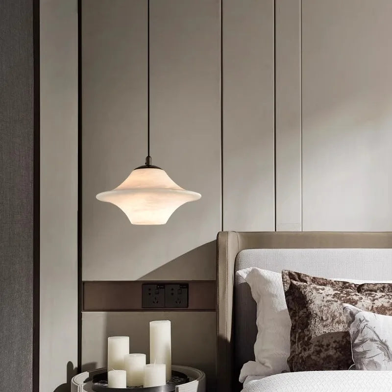 Modern decorative marble pendant light - vue 5 sur 14