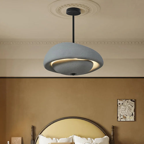 Modern wabi-sabi chandelier for creative and eco-friendly decor - vue 4 sur 8