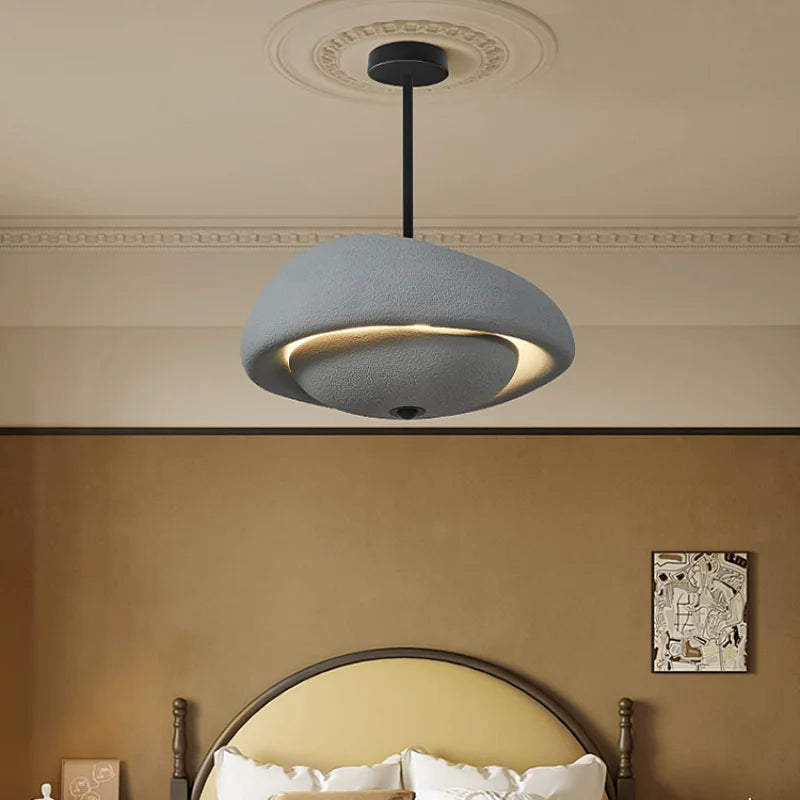 Modern wabi-sabi chandelier for creative and eco-friendly decor - vue 3 sur 8