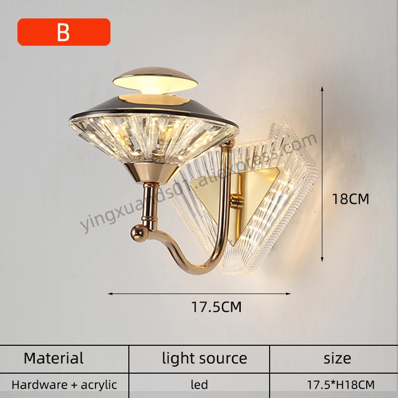 Modern wall light for interior and hallway