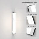 Stainless steel waterproof LED long wall light modern IP65 outdoor garden villa balcony linear wall washer 8