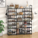 vertical shoe organizer for 35 to 45 pairs