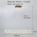 Modern clear crystal pendant light for interior decoration