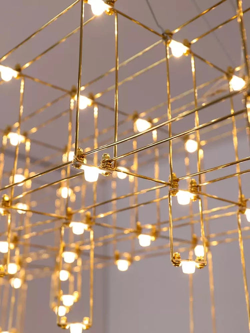 Creative postmodern LED chandelier for bar and reception - vue 7 sur 8