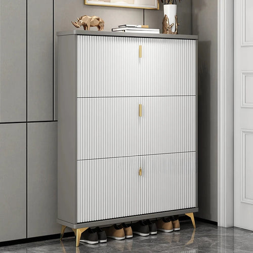 modern multi-layer shoe cabinet for optimal storage - vue 3 sur 18