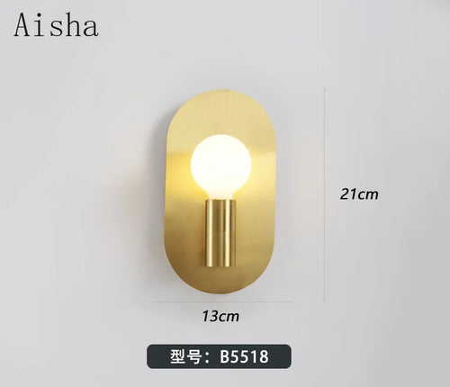 Luxury oval Nordic wall light for interior decoration - vue 6 sur 7