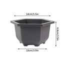 Rectangular clay effect flower pots for outdoor garden