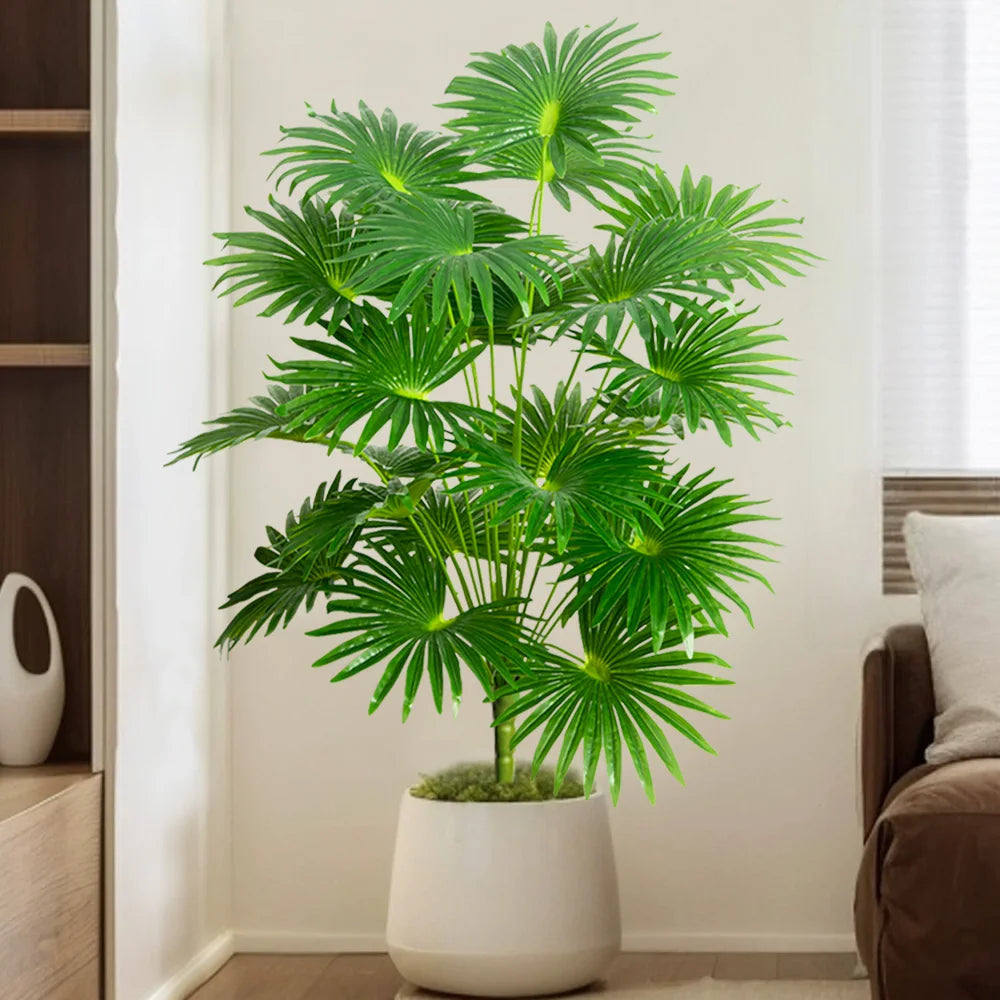 Tall artificial tropical palm tree for indoor and outdoor decoration - vue 3 sur 11