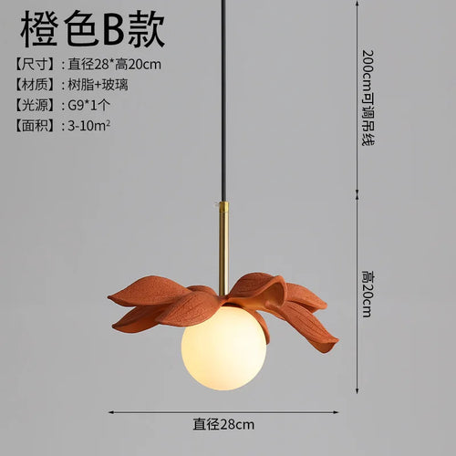 modern resin pendant light for elegant interior decoration - vue 13 sur 22