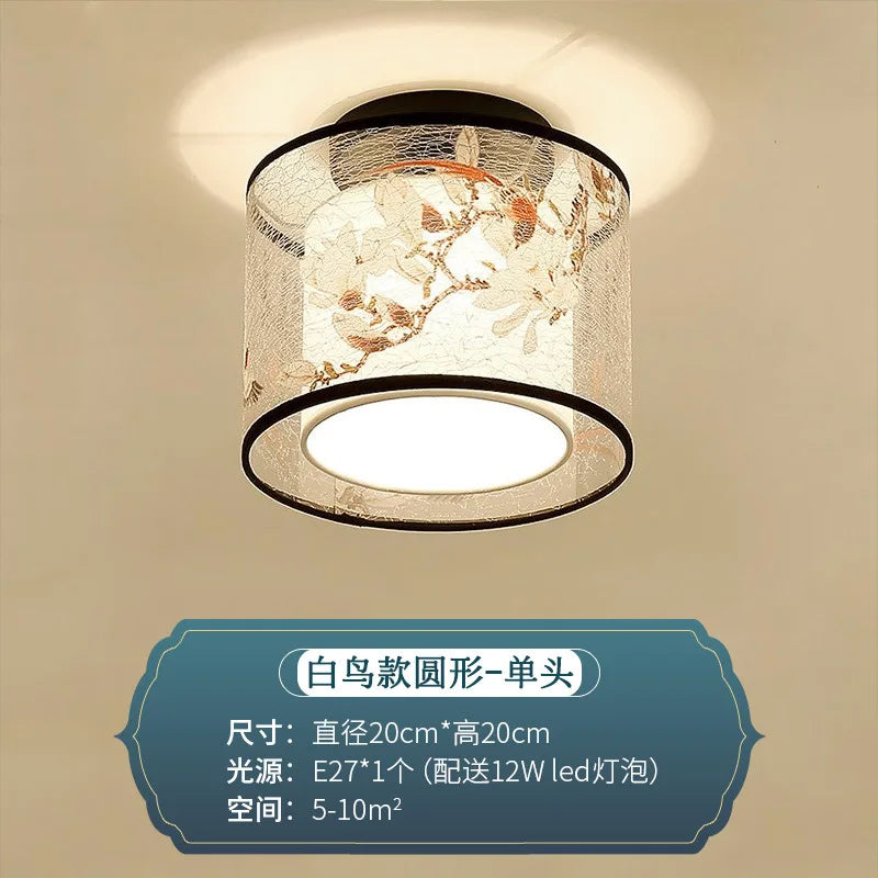Chinese style ceiling light for hotel, villa entrance hall and balcony - vue 9 sur 20