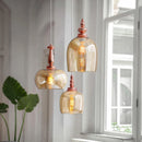 Modern minimalist glass chandelier nordic lighting