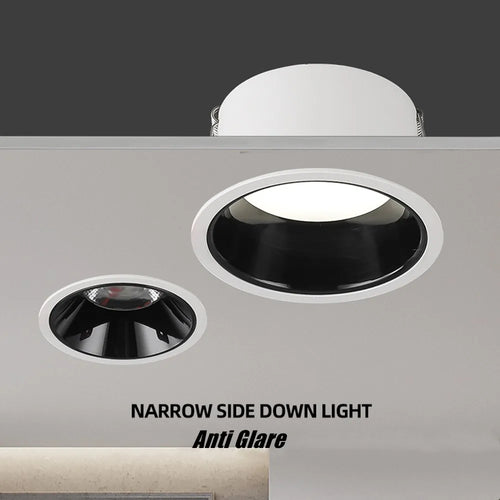 Dimmable anti-glare recessed LED spotlight for indoor use - vue 2 sur 9