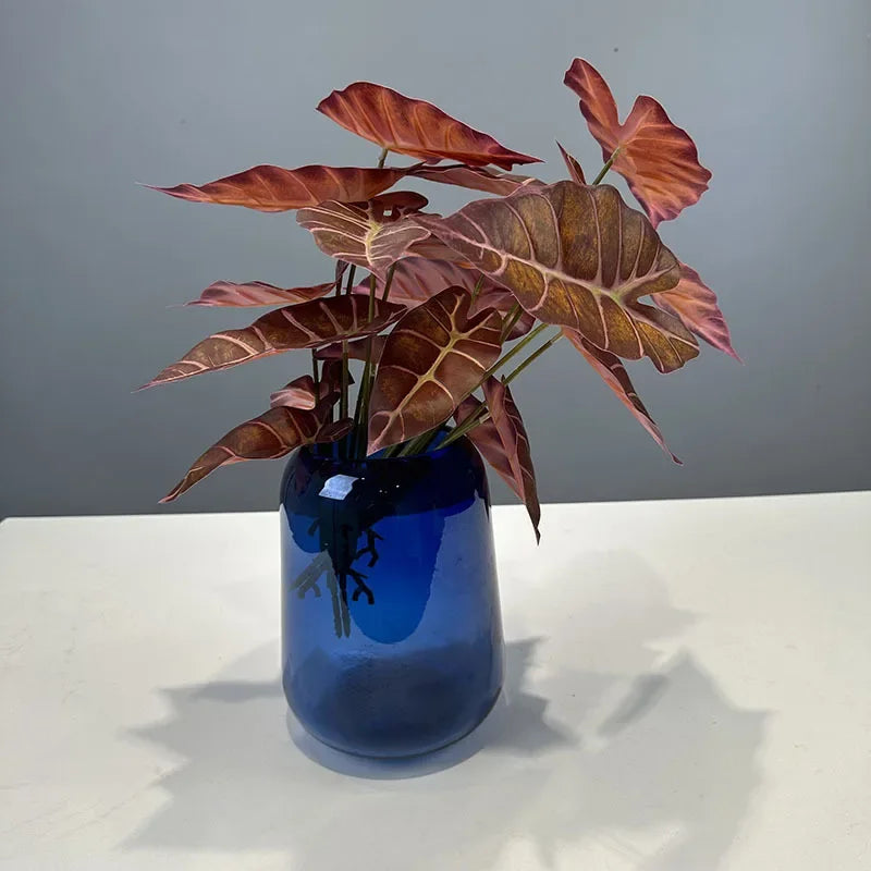 Set of 2 artificial leaves for autumn party decoration - vue 6 sur 10