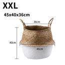 wicker hanging basket for storage and decoration