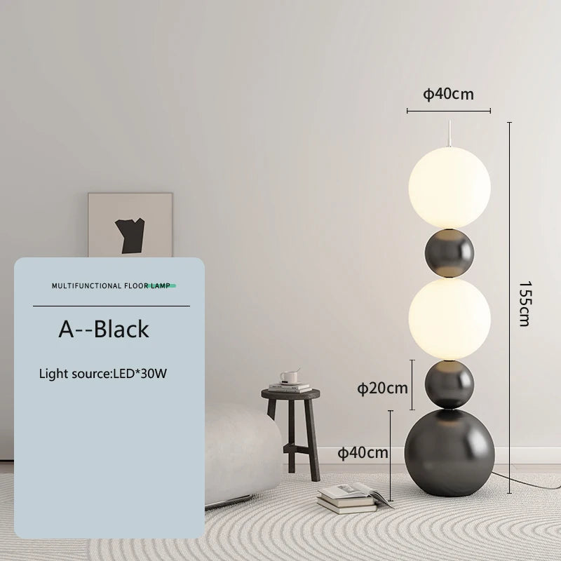Creative cream nordic floor lamp for modern interior decoration