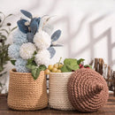 cotton rope storage basket for plants and decorations