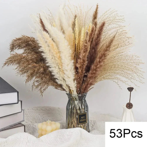 Set of 100 pampas grass bouquets for boho wedding decoration