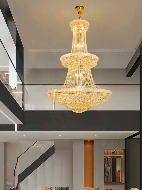 Modern crystal pendant light for elegant interior decor - vue 2 sur 10