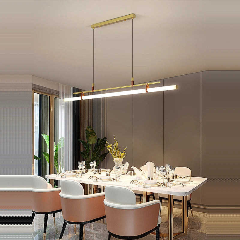 Trendy minimalist LED chandelier for modern lighting